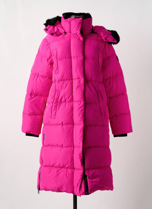 Doudoune poches a capuche rose DESIGUAL femme