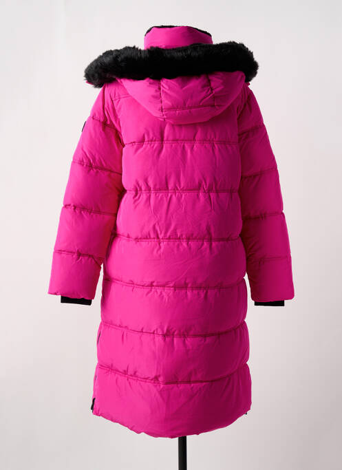 Doudoune poches a capuche rose DESIGUAL femme