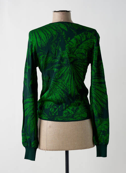 Gilet cache-cœur coupe cintrée vert DESIGUAL femme