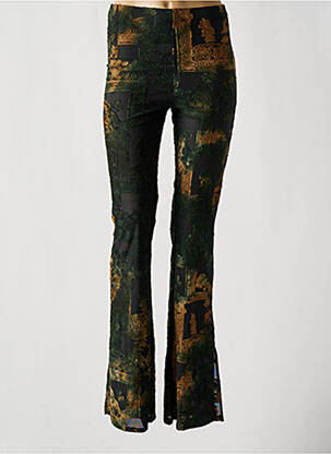 Pantalon slim taille élastique noir DESIGUAL femme