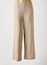 Pantalon flare taille élastique beige KAFFE femme