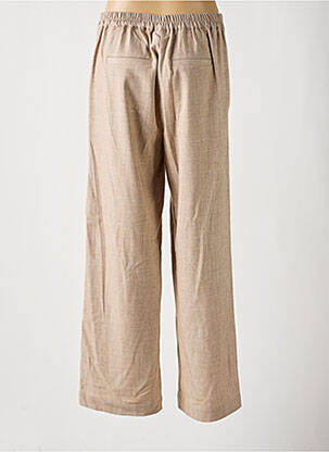 Pantalon flare taille élastique beige KAFFE femme