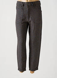 Pantalon 7/8 fermeture zippée sous rabat boutonné bleu FREEMAN T.PORTER femme