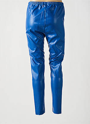 Pantalon slim taille élastique bleu LILI SIDONIO femme