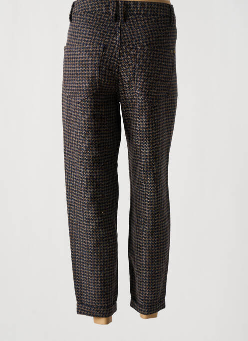 Pantalon 7/8 fermeture zippée sous rabat boutonné bleu FREEMAN T.PORTER femme