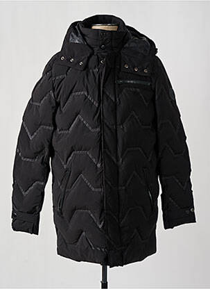 Doudoune fermeture zippée sous rabat pressionné a capuche noir DESIGUAL homme