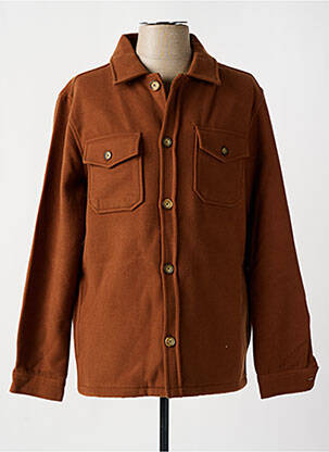 Veste casual fermeture boutonnée sur le devant marron BENSON & CHERRY homme
