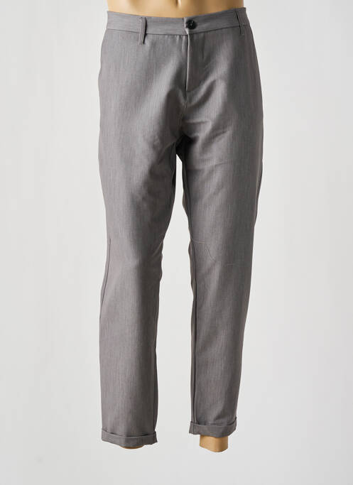 Pantalon chino tissage chiné taille normale gris IMPERIAL homme