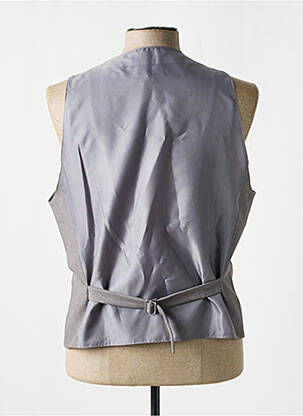 Gilet sans manche tissage chiné gris IMPERIAL homme