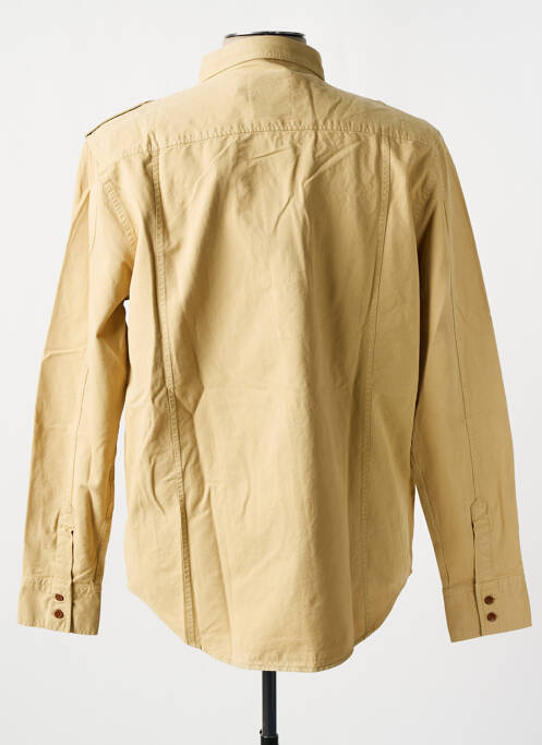 Chemise manches longues beige FREEMAN T.PORTER pour homme