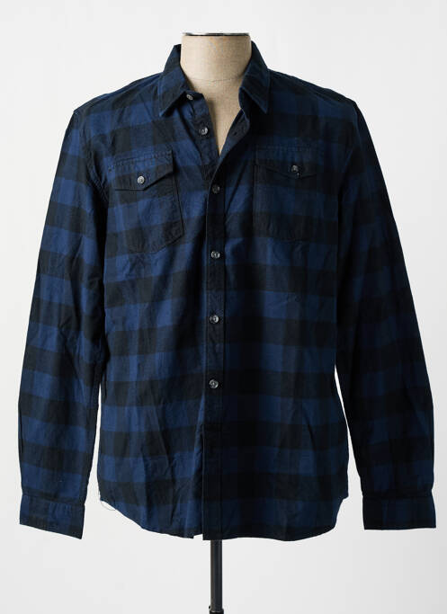 Chemise manches longues bleu PETROL INDUSTRIES pour homme