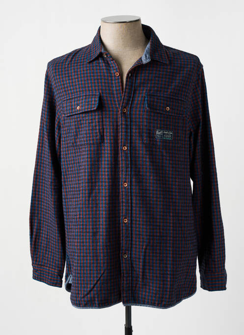 Chemise manches longues bleu SCOTCH & SODA pour homme