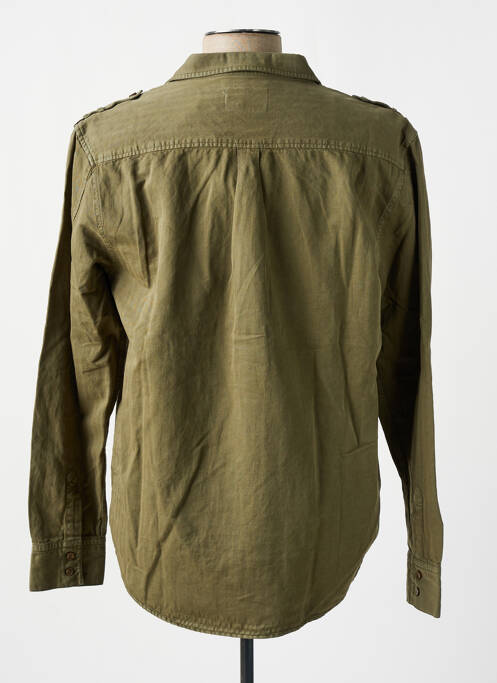 Chemise manches longues vert FREEMAN T.PORTER pour homme