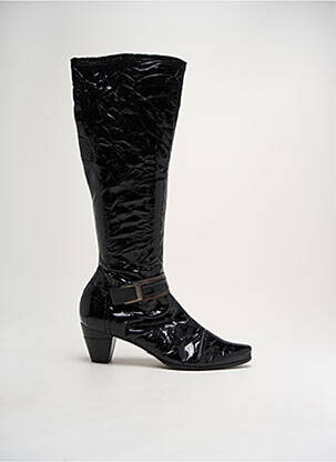 Bottes bout pointu talon de 4 à 6cm noir J.METAYER femme