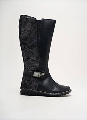 Bottes matière lisse talon plat jusqu'à 3cm argent NICE femme