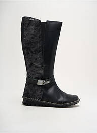 Bottes matière lisse talon plat jusqu'à 3cm argent NICE femme