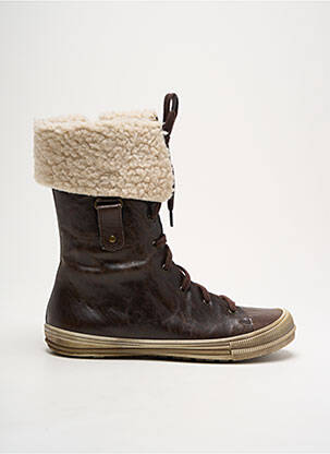 Bottines/boots matière lisse bout rond marron BELLAMY fille