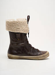 Bottines/boots matière lisse bout rond marron BELLAMY fille