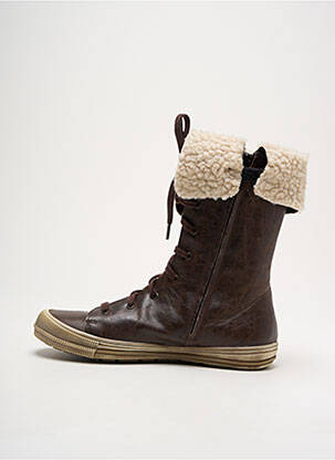 Bottines/boots matière lisse bout rond marron BELLAMY fille