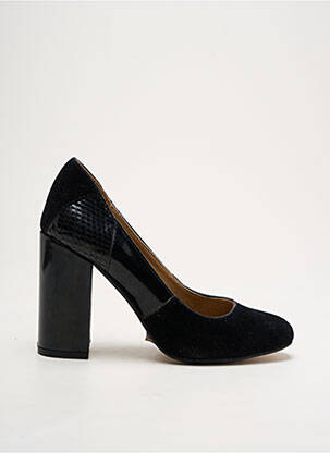 Escarpins matière lisse talon de 7 à 9cm noir MARIAMARE femme