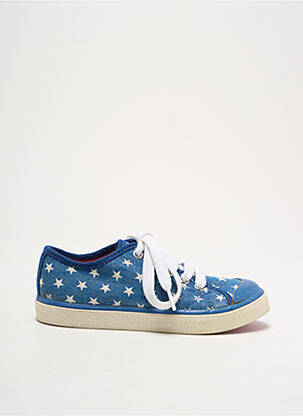 Baskets impression bout rond bleu GEOX enfant