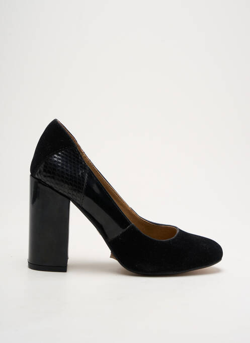 Escarpins matière lisse talon de 7 à 9cm noir MARIAMARE femme