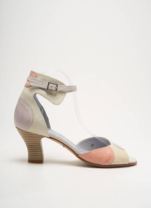 Sandales/Nu pieds beige POMARES VAZQUEZ pour femme