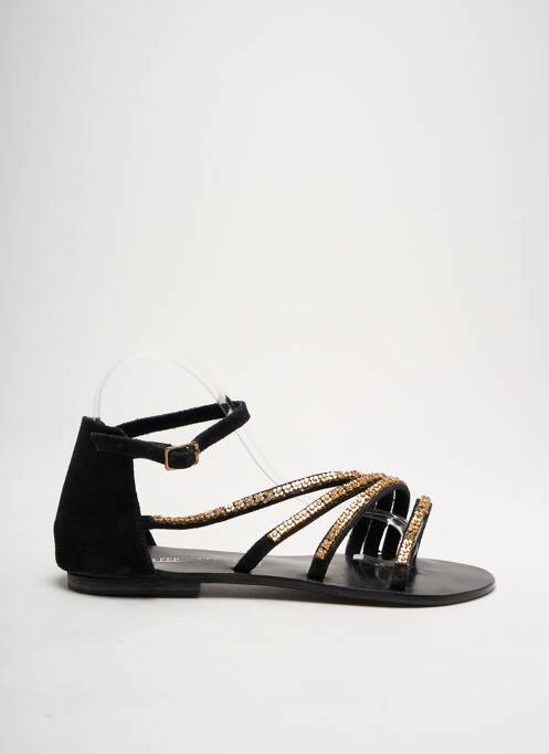Sandales/Nu pieds noir ILARIO FERUCCI pour femme