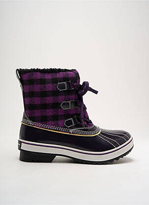 Bottines/boots fourrée talon de 4 à 6cm violet SKECHERS femme