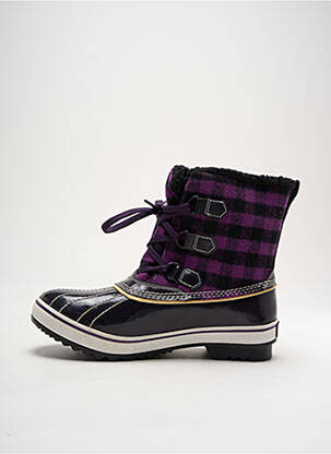 Bottines/boots fourrée talon de 4 à 6cm violet SKECHERS femme