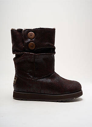 Bottines/boots fourrée talon plat jusqu'à 3cm marron SKECHERS femme