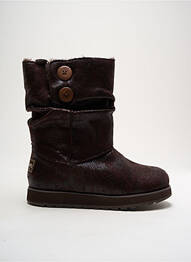 Bottines/boots fourrée talon plat jusqu'à 3cm marron SKECHERS femme