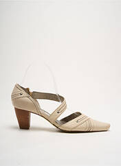 Escarpins beige FUGITIVE BY FRANCESCO ROSSI pour femme seconde vue