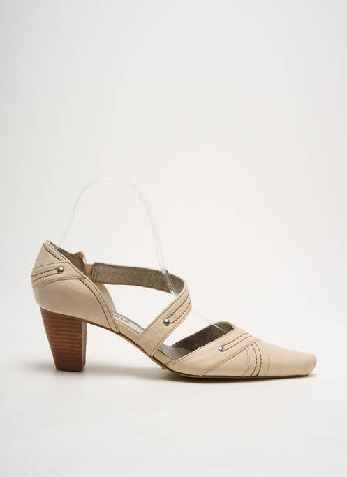 Escarpins beige FUGITIVE BY FRANCESCO ROSSI pour femme