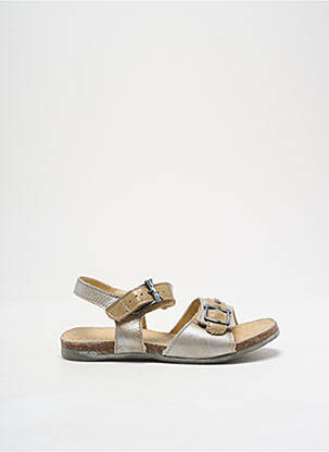 Sandales/nu pieds tissage satiné bout ouvert argent TTY fille