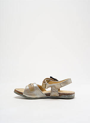 Sandales/nu pieds tissage satiné bout ouvert argent TTY fille