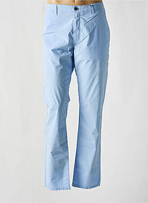 Pantalon chino tissage popeline taille normale bleu MCS homme
