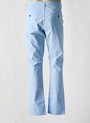 Pantalon chino tissage popeline taille normale bleu MCS homme
