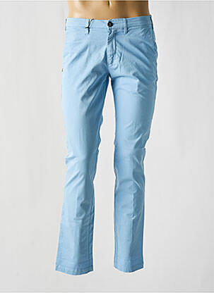 Pantalon chino tissage popeline taille basse bleu 40WEFT homme