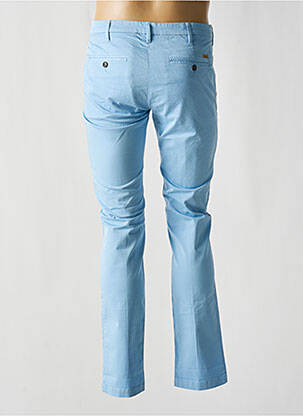Pantalon chino tissage popeline taille basse bleu 40WEFT homme