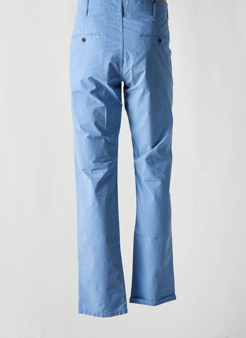 Pantalon chino tissage popeline taille normale bleu fonce MCS homme