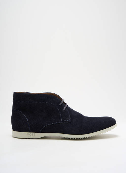 Bottines/boots nubuck bout rond bleu HUGO BOSS homme
