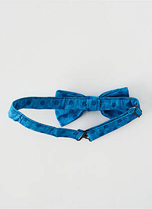 Noeud papillon imprimé pois bleu STRADA homme