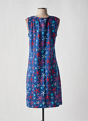 Chemise de nuit sérigraphie bleu ROSE POMME femme