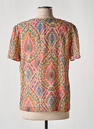 Blouse manches courtes manches courtes orange JULIE GUERLANDE femme