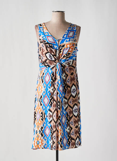 Robe mi-longue bleu VANIA pour femme