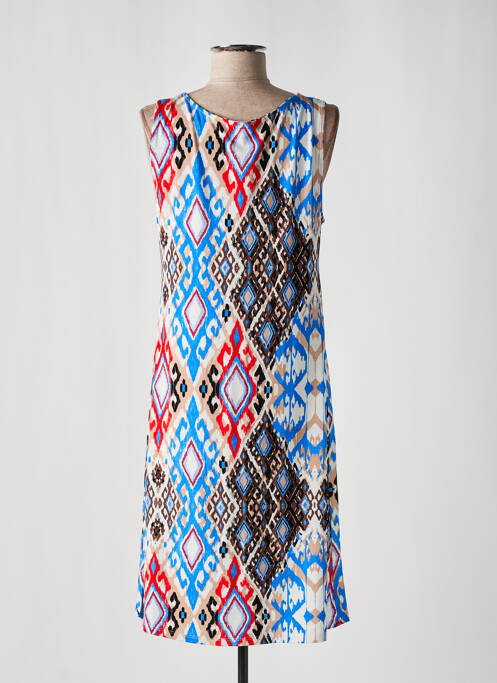 Robe mi-longue bleu VANIA pour femme