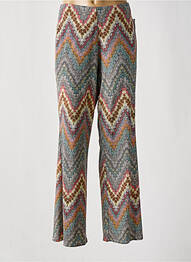 Pantalon droit taille élastique gris GEVANA femme