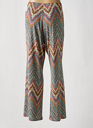 Pantalon droit taille élastique gris GEVANA femme