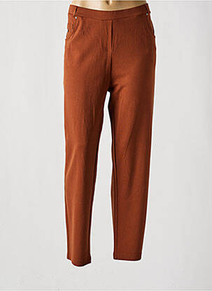 Pantalon slim poches marron HAJO femme